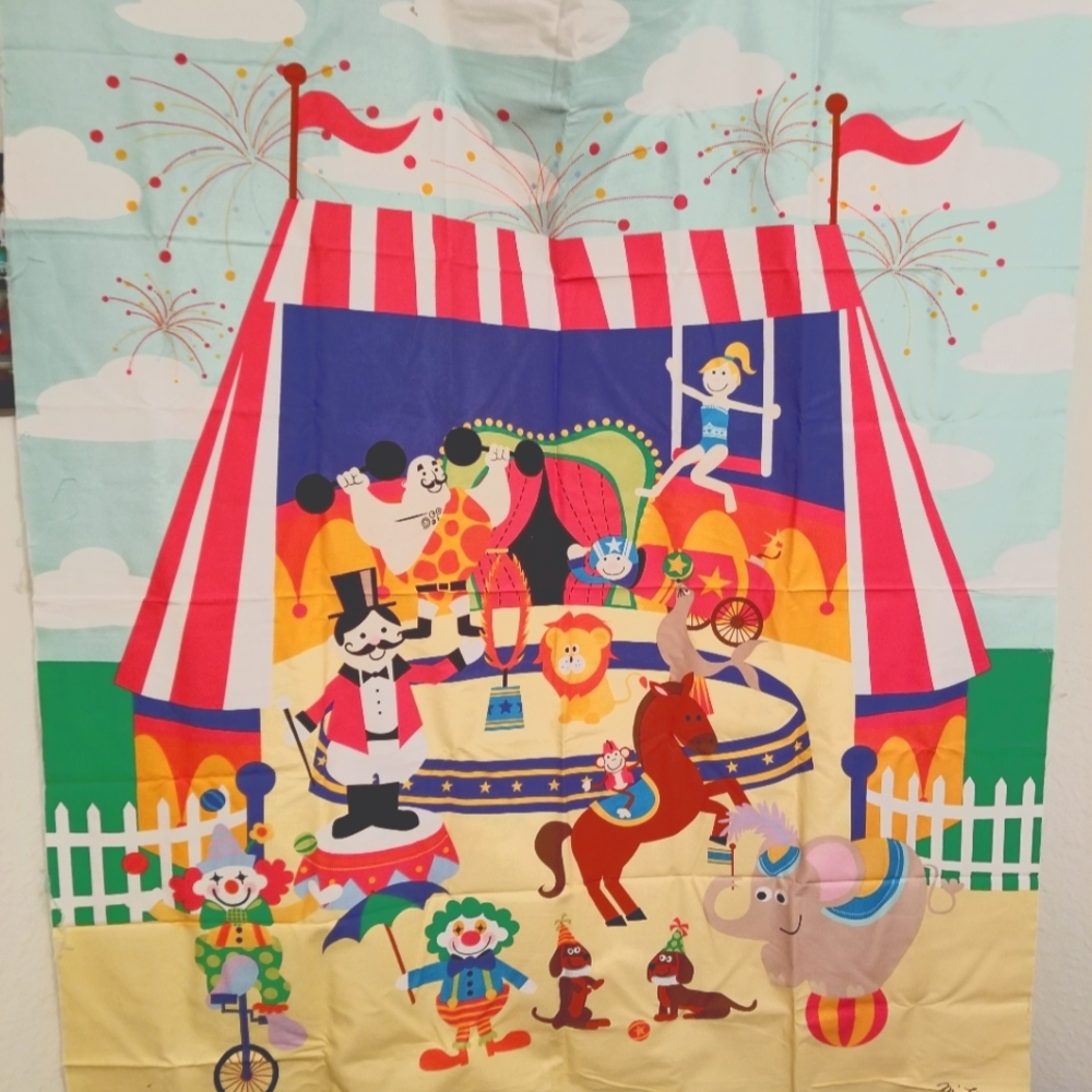 💥Final Markdown💥Circus Print Cotton Panel